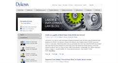 Desktop Screenshot of laboremployment-lawblog.com