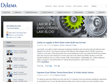 Tablet Screenshot of laboremployment-lawblog.com